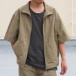 画像9: 綿ナイロンギャバ スタンドZIP ハーフスリーブ シャツジャケット / Audience (9)