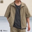 画像1: 綿ナイロンギャバ スタンドZIP ハーフスリーブ シャツジャケット / Audience (1)