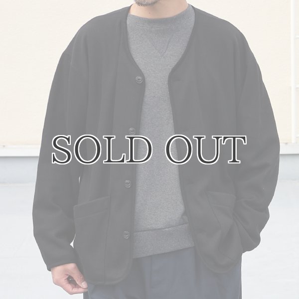 画像3: ボンバーヒート ハニカムサーマル ノーカラー ARMY ジャケット【MADE IN JAPAN】『日本製』 / Upscape Audience (3)