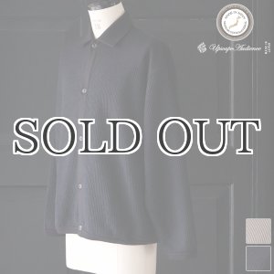画像: ウールビッグワッフル ニットソー ポロカーディガン【MADE IN JAPAN】『日本製』 / Upscape Audience