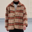 画像2: ECOLANA(エコラーナ) シャギーチェック スタンドオーバー ジャケット【MADE IN JAPAN】『日本製』【送料無料】 / Upscape Audience (2)