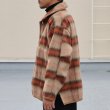 画像4: ECOLANA(エコラーナ) シャギーチェック スタンドオーバー ジャケット【MADE IN JAPAN】『日本製』【送料無料】 / Upscape Audience (4)