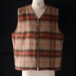 画像10: ECOLANA シャギーチェック ノーカラー ZIP ベスト【MADE IN JAPAN】『日本製』【送料無料】 / Upscape Audience (10)
