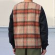 画像7: ECOLANA シャギーチェック ノーカラー ZIP ベスト【MADE IN JAPAN】『日本製』【送料無料】 / Upscape Audience (7)