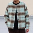 画像3: ECOLANA(エコラーナ) シャギーチェック ノーカラー スナップ ジャケット【MADE IN JAPAN】『日本製』【送料無料】 / Upscape Audience (3)