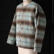 画像9: ECOLANA(エコラーナ) シャギーチェック ノーカラー スナップ ジャケット【MADE IN JAPAN】『日本製』【送料無料】 / Upscape Audience (9)