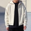 画像2: 「和歌山」 度詰裏毛 (11オンス) ボクシー クロップド フードZIPパーカー【MADE IN JAPAN】【送料無料】『日本製』 / Upscape Audience (2)