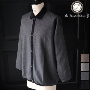 画像: LANATEC® (ラナテック) TECH シャンブレーシャークスキン ポロカーディガン【MADE IN JAPAN】『日本製』【送料無料】/ Upscape Audience