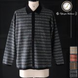 画像: 「尾州」JAZZネップ マルチカラー ジャガード ポロニットソー カーディガン【MADE IN JAPAN】『日本製』 / Upscape Audience