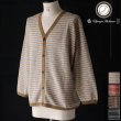 画像1: 「尾州」JAZZネップ マルチカラー ジャガード Vニットソー  カーディガン 【MADE IN JAPAN】『日本製』【送料無料】/ Upscape Audience (1)