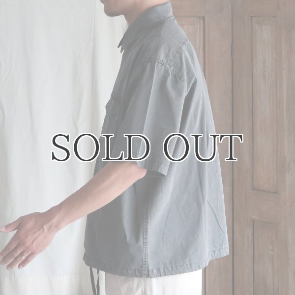 画像4: ピグメント 馬布 (ホースクロス) ドローコード バルーン ハーフスリーブ ワークシャツ / Audience (4)