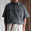 画像10: ピグメント 馬布 (ホースクロス) ドローコード バルーン ハーフスリーブ ワークシャツ / Audience (10)