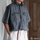 画像: ピグメント 馬布 (ホースクロス) ドローコード バルーン ハーフスリーブ ワークシャツ / Audience