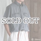 画像: ピグメント 馬布 (ホースクロス) ドローコード バルーン ハーフスリーブ ワークシャツ / Audience