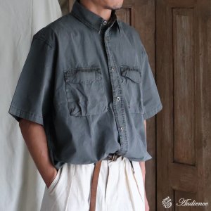 画像: ピグメント 馬布 (ホースクロス) ドローコード バルーン ハーフスリーブ ワークシャツ / Audience