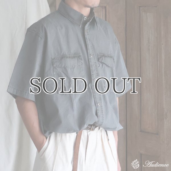 画像1: ピグメント 馬布 (ホースクロス) ドローコード バルーン ハーフスリーブ ワークシャツ / Audience (1)