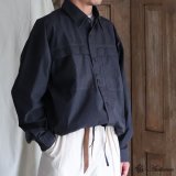 画像: ピグメント 馬布 (ホースクロス) ドローコード バルーン ユーティリティーシャツジャケット / Audience