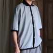 画像7: LANATEC® (ラナテック) TECH シャンブレーシャークスキン ポロ ハーフスリーブ カーディガン【MADE IN JAPAN】『日本製』【送料無料】/ Upscape Audience (7)