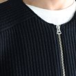 画像6: 「尾州」コットンキルト ノーカラーZIPジャケット【MADE IN JAPAN】『日本製』 / Upscape Audience (6)