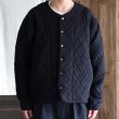 画像3: 「尾州」ダイヤ柄コットンキルト フィンガーホール付き ノーカラースナップジャケット【MADE IN JAPAN】『日本製』 / Upscape Audience (3)