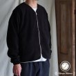 画像1: アンチピリング フリース フィンガーホール付き ノーカラーZIPジャケット【MADE IN JAPAN】『日本製』/ Upscape Audience (1)