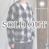 画像: ECOLANA(エコラーナ) ウール スライバーチェック ノーカラージャケット【MADE IN JAPAN】『日本製』【送料無料】/ Upscape Audience