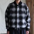 画像3: ECOLANA(エコラーナ) ウール スライバーチェック スナップ スタジアムジャケット【MADE IN JAPAN】『日本製』【送料無料】/ Upscape Audience (3)