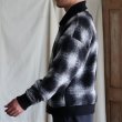 画像4: ECOLANA(エコラーナ) ウール スライバーチェック スナップ スタジアムジャケット【MADE IN JAPAN】『日本製』【送料無料】/ Upscape Audience (4)