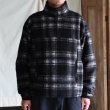画像3: ECOLANA(エコラーナ) ウール スライバーチェック スタンドZIP プルオーバー【MADE IN JAPAN】『日本製』【送料無料】/ Upscape Audience (3)