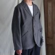 画像2: LANATEC® (ラナテック) Labo(ラボ) TECH ウールライク カラーミックス ヘリンボーンツィード 3ボタン ロガージャケット【MADE IN JAPAN】『日本製』/ Upscape Audience (2)