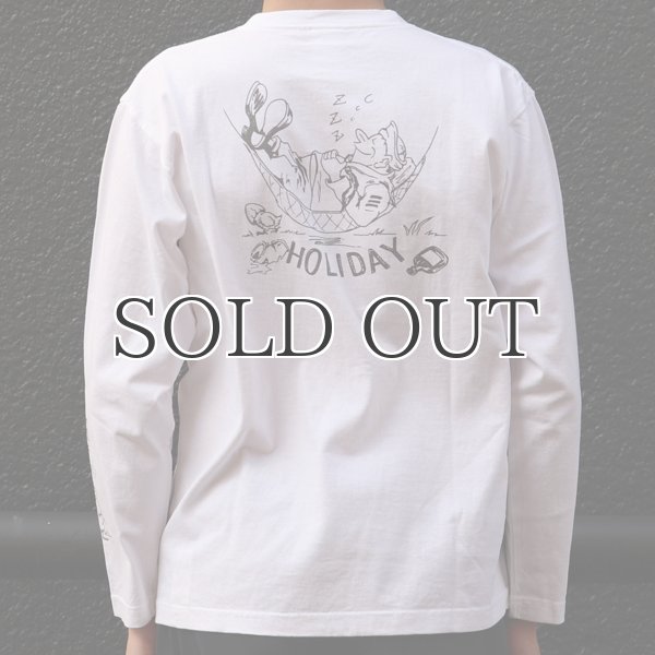 画像9: RIDING HIGH×EGG SNDWCH LABEL/ PRINT L/S TEE(HOLIDAY) (9)