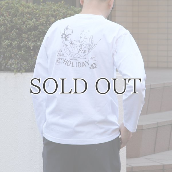 画像4: RIDING HIGH×EGG SNDWCH LABEL/ PRINT L/S TEE(HOLIDAY) (4)