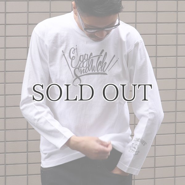 画像2: RIDING HIGH×EGG SNDWCH LABEL/ PRINT L/S TEE（VACATIONES） (2)