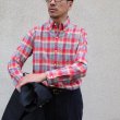 画像2: ボタンダウンマドラスチェック長袖シャツ / THE BAGGY (2)
