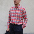 画像3: ボタンダウンマドラスチェック長袖シャツ / THE BAGGY (3)