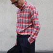 画像4: ボタンダウンマドラスチェック長袖シャツ / THE BAGGY (4)
