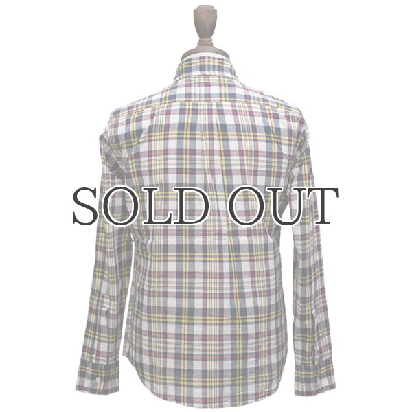 画像7: ボタンダウンマドラスチェック長袖シャツ / THE BAGGY (7)