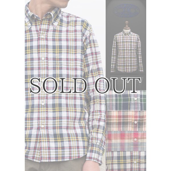 画像8: ボタンダウンマドラスチェック長袖シャツ / THE BAGGY (8)