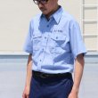 画像3: 【RE PRICE/価格改定】U.S.NAVY シャンブレー半袖ミリタリーシャツ / デッドストック (3)