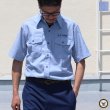 画像1: 【RE PRICE/価格改定】U.S.NAVY シャンブレー半袖ミリタリーシャツ / デッドストック (1)