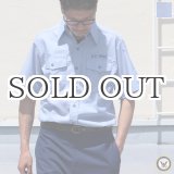 画像: 【RE PRICE/価格改定】U.S.NAVY シャンブレー半袖ミリタリーシャツ / デッドストック