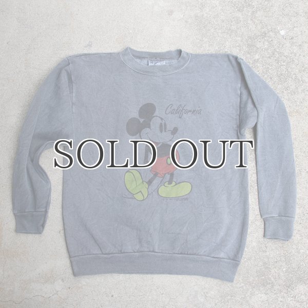 画像4: ミッキー後染めスウェット/ダークトーン（Velva Sheen米国製） / デッドストック (4)