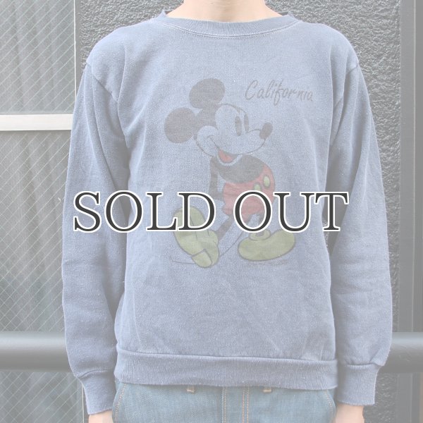 画像6: ミッキー後染めスウェット/ダークトーン（Velva Sheen米国製） / デッドストック (6)