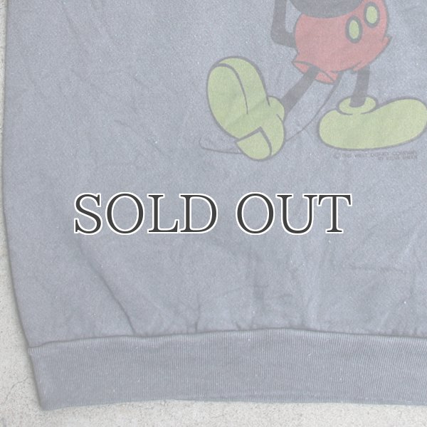 画像8: ミッキー後染めスウェット/ダークトーン（Velva Sheen米国製） / デッドストック (8)