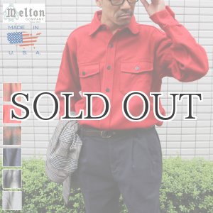 画像: MELTON COMPANY (メルトンカンパニー) CP0ウールチェックシャツ【MADE IN U.S.A】『米国製』/ デッドストック