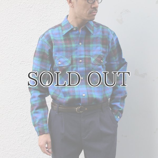 画像2: MELTON COMPANY (メルトンカンパニー) Wintermaster BRAWNY FLANNEL SHIRTS TRIPPER STITCH【MADE IN U.S.A】『米国製』/ デッドストック (2)