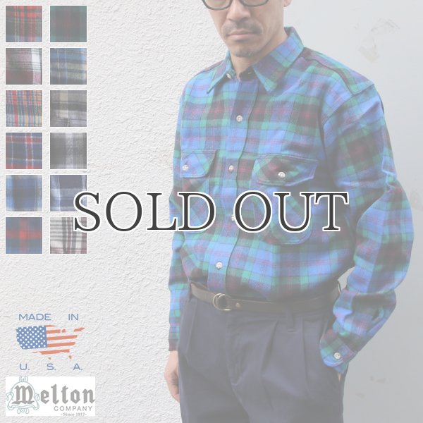 画像1: MELTON COMPANY (メルトンカンパニー) Wintermaster BRAWNY FLANNEL SHIRTS TRIPPER STITCH【MADE IN U.S.A】『米国製』/ デッドストック (1)