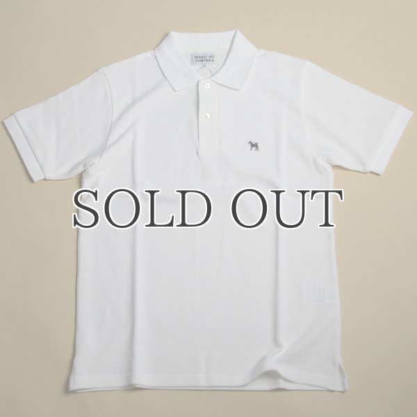 画像16:  SONTAKU【ソンタク】/ 柴犬コットンピケポロ（黒柴ワッペン）【MADE IN JAPAN】『日本製』 (16)