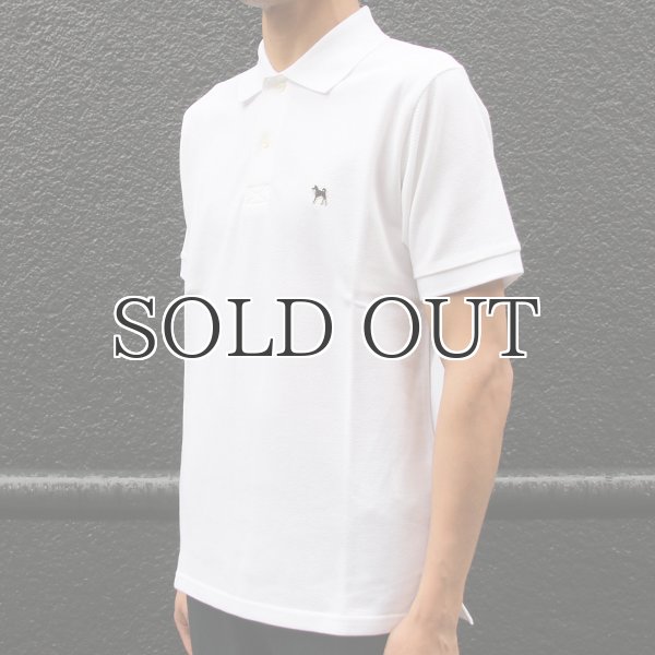 画像6:  SONTAKU【ソンタク】/ 柴犬コットンピケポロ（黒柴ワッペン）【MADE IN JAPAN】『日本製』 (6)