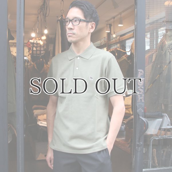 画像4:  SONTAKU【ソンタク】/ 柴犬コットンピケポロ（黒柴ワッペン）【MADE IN JAPAN】『日本製』 (4)